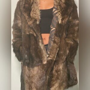 Vintage Jackson’s big and heavy fur coat